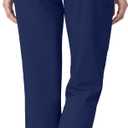 Scrub Pants for Women - Straight Leg Medical Scrub Pants with 6 Pockets - Drawstring Soft Stretch Women Scrub Pant (Blue, M)