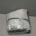 100% Blackout Thermal Curtains 80 Length 2 Panels Set for Bedroom, Linen Windows Pinch Pleated Drapes with Hooks for Track Modern Rustic Living Room Darkening Curtains 80 Inches Long Off White (Natural)