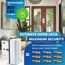 Dwell+Good Door Locks (2-Pack) - Easy To Install Aluminum Home Security Door Locks for Front Door - Child Proof Door Lock for Kids Safety- Withstand 800 lbs of Force & Tamper Proof Top Door Lock Latch