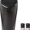 Hovom Mini Car Trash Can with Lid, Portable Garbage Can for Car, Leakproof Cup Holder Automotive Garbage Bin with 2 Rolls of Trash Bags, Small Trash Storage Can for Car Home Office(Black)