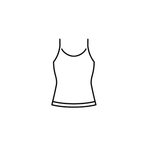 Women's Tank Top, White Color, Size S