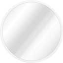 Circle Wall Mirror Round Mirror with Wood Framed Bathroom Decorative Vanity Mirror for Living Room Entryway Bedroom,White, 24"