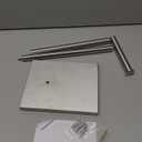 Toilet Paper Holder Stand, Free Standing Toilet Paper Roll Holder with Reserve for Bathroom, Stainless Steel DECLUTTR (Nickel)