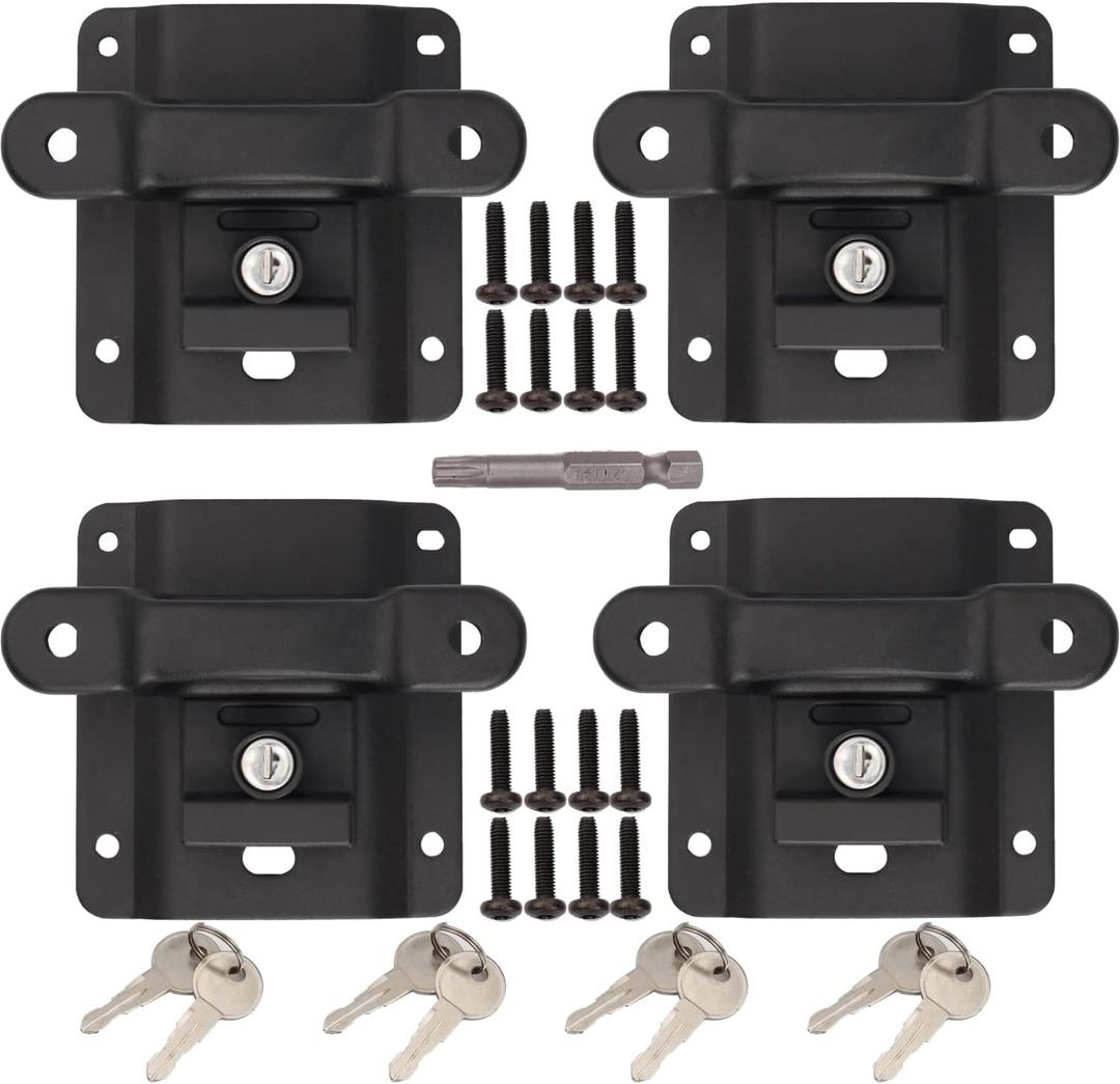 Tie Down Anchors Cleats Bed Compatible with 2015-2025 F150 F250 F350 Box Link Tie Downs with Tie Down Plates Brackets