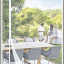 Yotache White Reversible Left Right Side Opening Magnetic Screen Door Fits Door Size 32 x 82, Unobstructed View Upgraded Polyester Mesh for Back Door, Actual Screen Size 34" x 83"