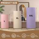 Cylinder Covers Set of 3,Cylinder Stand Covers for Parties,Round Pedestal Stand Covers for Cylinder Stands for Wedding Party Birthday Display(Cylinder Stands Not Included) (Pink Beige Purple, L+XL+XXL)