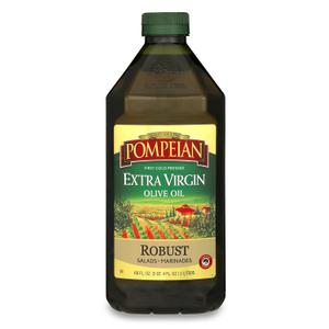 Pompeian Robust Extra Virgin Olive Oil, Contains Polyphenols, First Cold Pressed, 68 Fl Oz