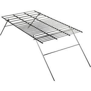 Coleman Deluxe Open Flame Camp Grill, Steel Outdoor Folding Grill Rack for Over Fires, 288 Sq. In. Cooking Surface for Camping, Tailgating, Grilling, & Bonfires