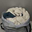 VOSSER Queen Air Mattress with Built-in Pump,18''Fast & Easy Inflation/Deflation Inflatable Mattress, Foldable Blow Up Mattress with Storage Bag, Inflatable Bed for Home, Camping & Guests (Navy Blue)