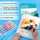 Hapikalor 18"x24" Large Watercolor Paper Pad, 1-Pack 30 Sheets 140lb/300gsm Artist Painting Large Drawing Pad, Art Supplies for Adults Kids, Watercolors, Watercolor Paint Set, Sketchbook, Teal