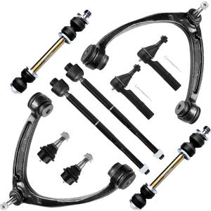 SCITOO 10pcs Front Suspension Kit Upper Control Arm Tie Rod Ends Sway Bar Links Lower Ball Joints Fit 2007-2013 For Chevy Silverado 1500 Suburban 1500 2007-2014 Tahoe