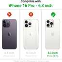 YESPURE for iPhone 16 Pro Clear Soft Case Cute Floral Bee Pattern Cover Soft TPU Flexible Rubber Cornors Bumper Spring Case Shockproof Anti-Yellowing Protective Phone Case for iPhone 16 Pro - Bee