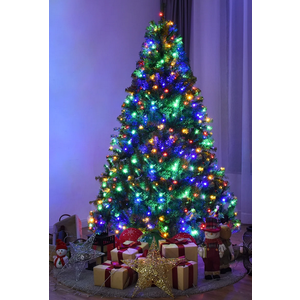 6Ft Pre-Lit Artificial Christmas Tree Hinged 350 LED Lights