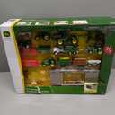 TOMY John Deere Die-Cast Farm Toy 70-Piece Value Playset with Machine Shed, Tractors, Trucks, Implements, and Farm Animals