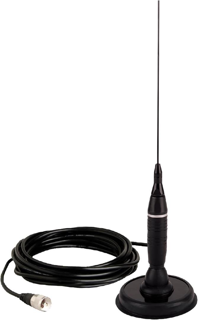 Cobra HGA 1500 Hga1500 36 Inch Magnetic Mount CB Antenna Heavy Duty Magnet, for use In Cars, SUVs Recreational Vehicles 300 Watt Power Handling Capability