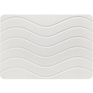 Absorbent Stone Bath Mat, Diatomaceous Earth Shower Mats, Non-Slip Water Absorbing Diatomite Stone Mat for Bathroom Floor, Quick-Drying Easy to Clean (23" x 16" White)