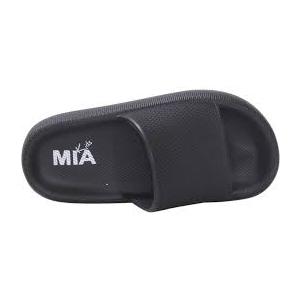 Mia Kids Little/Big Girl's Little-Lexa Slides Waterproof Sandals Black, Size 9