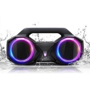 Bluetooth Speaker 80W(Peak)Loud with Bass, 20H Playtime, IPX7 Waterproof, RGB Lights, TWS, Large Portable Wireless Speakers for Outdoor, Home, Party, Pool, Beach, Tailgating, Gym, Work, Gifts (Black)