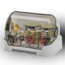 Baby Bottle Drying Rack Storage, Nursing Bottle Storage Box Organizer with Cover, Portable Kitchen Cabinet Organizer, Durable countertop Dryer (Grey) (Gray)