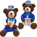TURNMEON Hanukkah Decorations - 2 Pack Chanukah Plush Bear Doll Hold Menorah & Dreidel,Hanukkah Gnomes Home Indoor Holiday Party Decor Chanukah Ornaments Table Hanukkah Gifts Idea