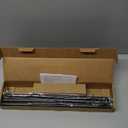 5/8 Diameter Curtain Rods 30-90 Inch, for 30-84 Inch Windows, Adjustable Splicing Black Curtain Rods for Windows with Brackets, Window Rod Long Small Curtains Rod