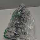 SIMPLE HOUSEWARE Vertical Plate Stand Holder Dish Rack Dinnerware Organizer with Elegant Wire Design, 6-Compartment, Black