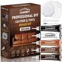 Brown Leather Repair Kit for Furniture, Leather Couch Repair Kit for Car Interior, Sofa, Purse and Jacket, Restore Any Material with Super Easy Instructions to Fix Scratches, Tears, Holes, Peeling