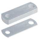 6 Pack Trailer Sandwich Plate for Brake Line Mounting and Trailer Frame Reinforcement, Hot-Dip Galvanized Steel