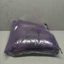 Ubauba 3pc Purple Comforter Set Queen Size with Pillow Cases, Pintuck 3 Piece Bedding Comforters Bed in a Bag for All Season, Pinched Pleat Bed Set with Comforter (Purple,Queen)