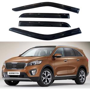 IG Window Visors Fit for 2011-2015 Kia Sorento, Out-Channel Rain Guards Vent Wind Deflectors 4PC, Car Accessories for 11-15 Sorento