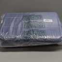 Yimobra Memory Foam Bath Mat Set 3 Pieces- Super Soft Absorbent Quick Dry Bathroom Rug Sets, Machine Washable Non Slip Floor Carpet for Tub Shower, Vanity & Toilet Base, Denim Blue (31.5''x20'' +17''x24'' + 24''x20'')