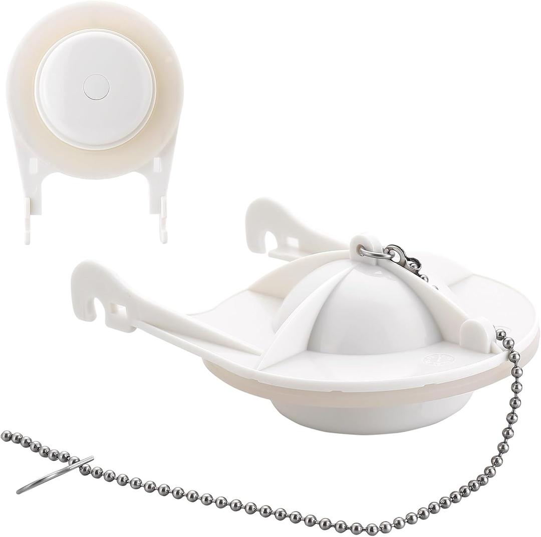 3-Inch Toilet Flapper Replacement Compatible with American Standard 738920-0070A, Flush Valve Seal Assembly with Rubber Gasket Fits Cadet 3 One-Piece Toilet Tank Parts