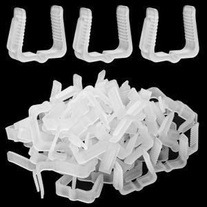 80 Pcs Outdoor Light Clips Hooks for Outdoor String Lights 1 5/8" Fascia Board Clips Christmas Light Hangers Gutter Clips for Hanging Outdoor Lights Christmas Village Accessories