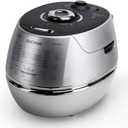 CUCKOO High Pressure Rice Cooker 10-Cup Uncooked / 20-Cup Cooked with Induction Heating Technology, Large Rice Maker with 17 Menu Options and Steam Plate, Voice Guide, Silver (CRP-CHSS1009FN)