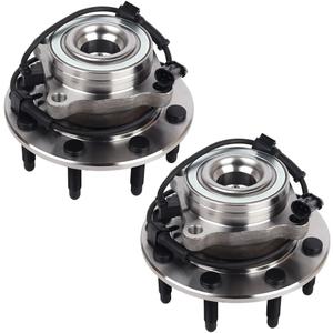 Autoround 515058 4WD Front Wheel Bearing and Hub Assembly Fit for 1999-2007 Chevy Silverado Suburban 1500 Avalanche 2500 Silverado 3500 HD, GMC Sierra Yukon XL 1500 2500 HD, Hummer H2, 8-Lug w/ABS