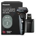 Panasonic Electric Razor for Men, Electric Shaver for Men, ARC5 with Premium Automatic Cleaning and Charging Station, Wet Dry Shaver, Cordless Razor, with Pop-Up Trimmer ES-LV97-K, Black