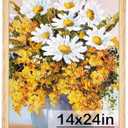 GULETHUN 14x24 Picture Frame, Natural Wood Poster Frame, Home Decor Natural Gallery Frames, Horizontal or Vertical Format, Sturdy, Plexiglass, Large Wall Decor, for Photos, Artworks, Posters