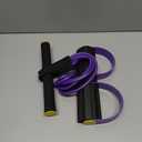 Upgraded Pedal Resistance Band with Handle, Soft Durable Fashion Puller Exercise with Thickened 6 Tension Ropes, Tube Pedal Resistance Device for Abdomen, Waist, Arm, Leg, Core/ABS (Black & Purple)