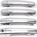 Dreamseek Door Handle Cover for Toyota Land Cruiser Prado J150 J200 LC200 Lexus GX460 2010-2022 Molding Chrome Exterior Trim Decoration Protector Cap w/Smart Keyhole