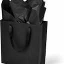 Papertide Thoughtful Large Gift Bag  3 Pack 104.511 Inch Black Bags with Tissue, Reusable & Extra Sturdy for Clothing, Shoes, Wine & Bulk Gifting
