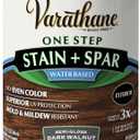 Varathane Semi-Gloss Water-Based Exterior Spar Urethane, Quart, Dark Walnut (Quart)