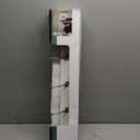 Liberty Hardware 129848 Wall Mounted Coat Rack with 5 Decorative Hooks, 27-Inch, Satin Nickel and White