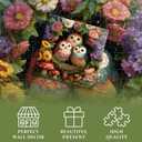 Spring Owl Puzzles for Adults 1000 Pieces, Nature Garden Flower Puzzles with Animal Bird Plant Mushroom, Impossible Hard Challenge Jigsaw Puzzle