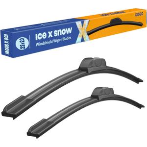 22"+20" Silicone Wiper Blades Oem Quality Premium All Seasons Windshield Wiper Blades (Pack of 2)