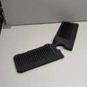 24'' Longer Faucet Mat for Kitchen Sink Splash Guard[7 Slope Fast Self-draining][Snap Lock Fit]Kitchen Sink Faucet Mat Splash Guard Kitchen Sink Area Water Splash Guard Behind Faucet Draining Mat (24" x 5.5", Black)