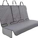 Lusso Gear Car Seat Cover & Protector for Dogs - Non-Slip Waterproof Seat Covers for Trucks & Cars - Universal Fit Dog Backseat Protector - Machine-Washable Pet Travel Accessories - Gray, Large (Premium Edition - Gray)