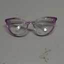 Stoggles Cat Eye Z87.1 Certified Safety Glasses, Blue-Light, UV Blocking Lens, Top & Side Shield, Anti-Fog, Stylish Eyewear (Lilac)