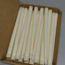 Treela 24 Pcs Flameless Taper Candles Battery Operated Bulk Fake Candles Light LED Candle Sticks Flickering Tapered for Easter Wedding Anniversary Decoration(Basic,11 Inch,Ivory)