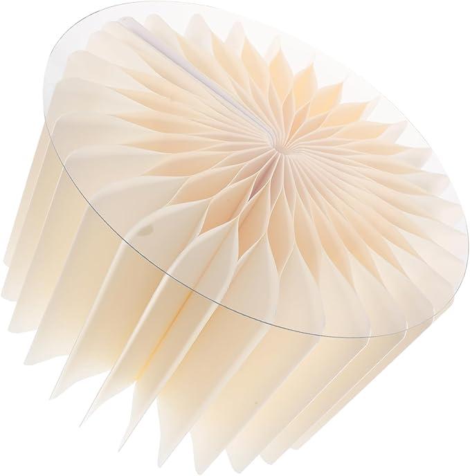 IMIKEYA Foldable Cylinder Pedestal Stand Height White Paper Column for Party Wedding Centerpiece Reusable Table Backdrop Display with Acrylic Board Support Classic Retro Decoration 4 Pcs