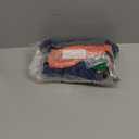 Real Essentials 4 Pack: Girls Athletic Performance Dry-Fit Running Shorts with Drawstring & Pockets (L)